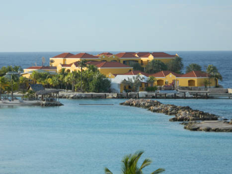 Curaçao - Prachtig uitzicht vanaf ons hotelkamer