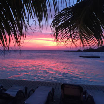 Curaçao - Zonsondergang @ Jan Thielbaai