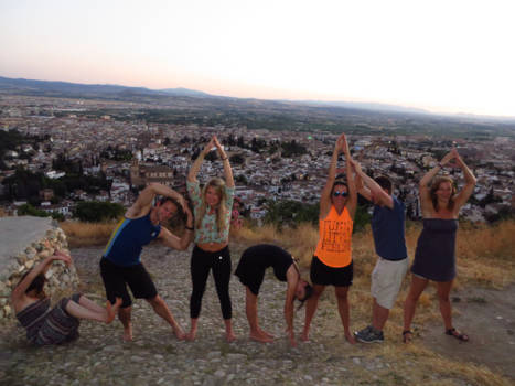 Granada - GRANADA, Spain: waiting for the sunset
