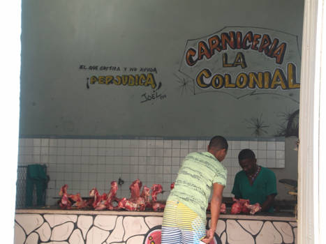 Cuba - Slagerij in Santiago de Cuba