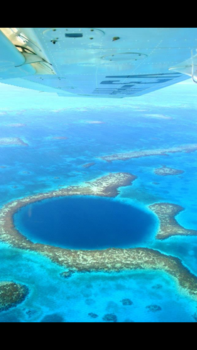 Belize - Blue hole!view from the plane!