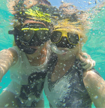 Curaçao - Onderwaterselfie