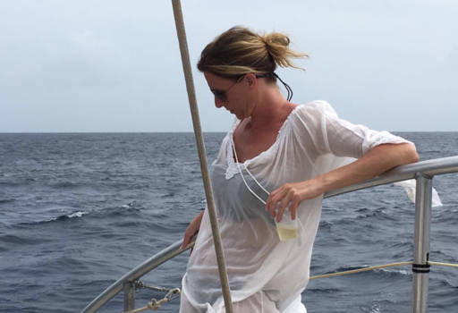 Curaçao - Lekker wijntje op de catamaran