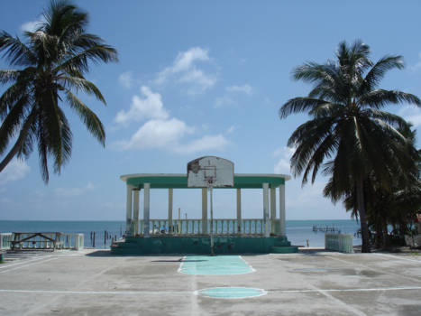 Belize - basketten onder de palmbomen