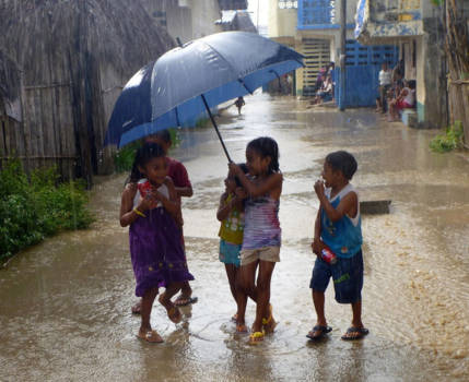 San Blas - Plezier in de regen