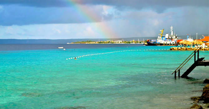 Bonaire - De azuurblauwe zee van Bonaire