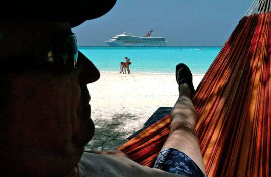 Out Islands - Wat een uitzicht hier in Half Moon Cay op de Bahama's