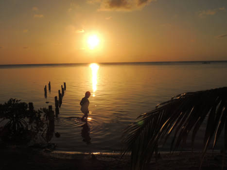 Belize Cayes - Sunset in Belize