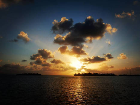 San Blas - Prachtige zonsondergang bij de San Blas eilanden