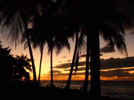 Cuba - Zonsondergang aan zee