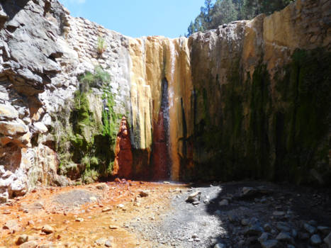 La Palma - Gekleurde waterval