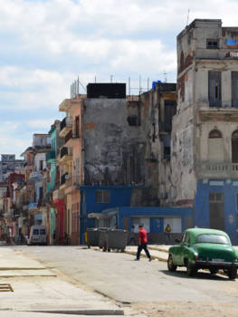 Havana - Vervallen huizen in Havana
