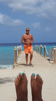 Curaçao - Zeemeerman bij Kokomo beach