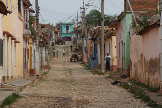 Trinidad (Cuba) - een gewone straat in Trinidat (Cuba)