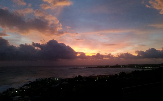 Sint Maarten - Sint Maarten een paar uur voor de orkaan