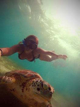 Tulum - Making new friends in Mexico.