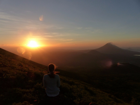 Nicaragua - The sunrise after days of hiking