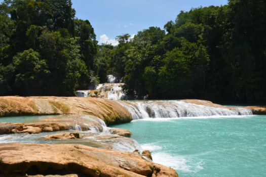 Mexico - De watervallen van Aqua Azul