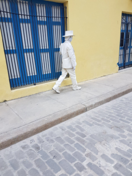 Havana - Living statue onderweg naar huis