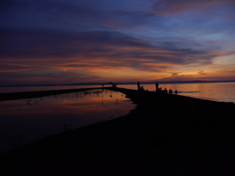 Isla de Ometepe - Double sunset reflection
