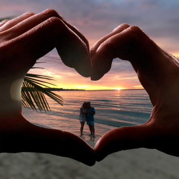 Seven Mile Beach - Sunset beautiful Jamaica