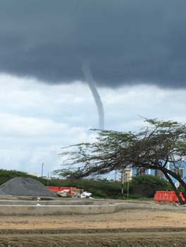 Aruba - waterhoos over Aruba