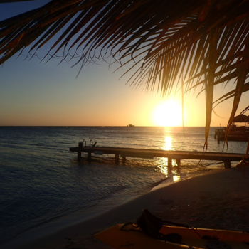 Aruba - Sunset on the beach, my home