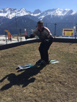 Aruba - Mooi weer skiër