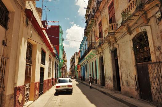 Havana - Een straat in Havana Vieja
