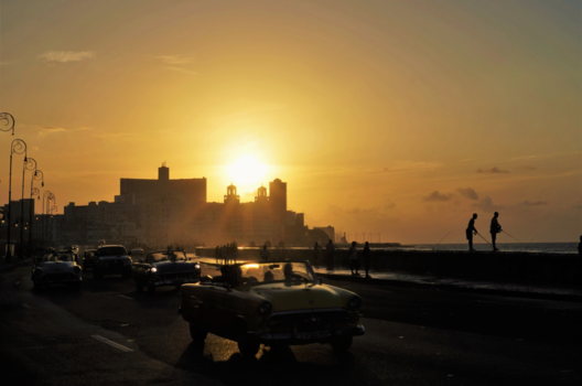 Havana - Zonsondergang vanaf de Malecon