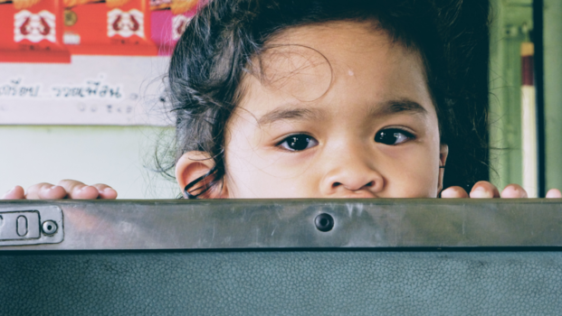 Costa Rica - Meisje in de trein