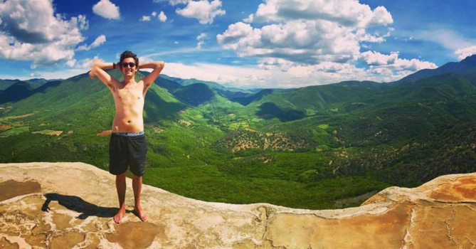 Mexico - Relax pose on a mountain