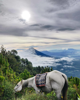 Guatemala - Zonder filter, met vulkaan.