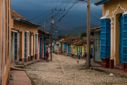 Trinidad (Cuba) - Streetlife on a cloudy day