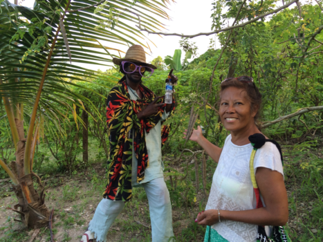 Ocho Rios - Onze vriend Jah I - onderweg naar The Blue Hole in Whiteriver