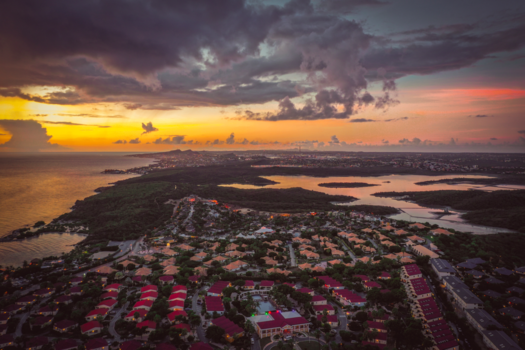 Curaçao - Jan Thiels zoutpannen en zonsondergang