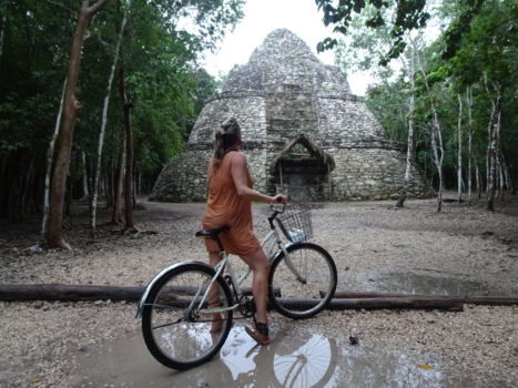 Mexico - Na regen komt zonneschijn...... (Coba by Bike)