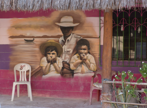 Mexico - Een van de vele mooie muurschilderingen