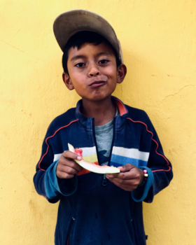Guatemala - Genieten van een watermeloen in Guatemala