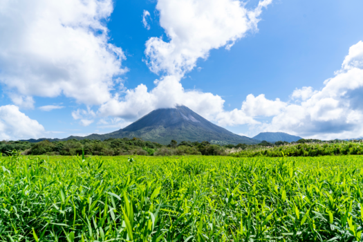 Costa Rica in drie weken - Vulkaan vanaf het water