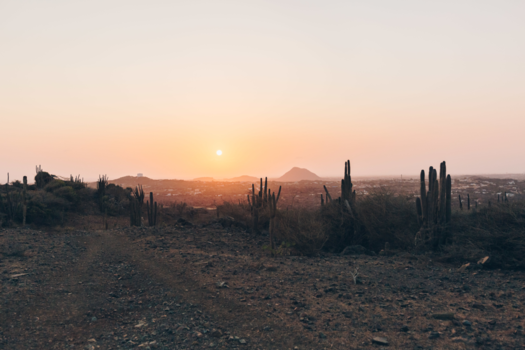 Aruba - Aruba zonsondergang over het eiland