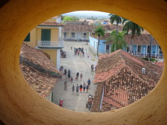 Trinidad (Cuba) - Uitzicht in de toren van de cathedraal