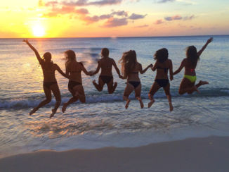 Curaçao - Zonsondergang bij de kleine knip