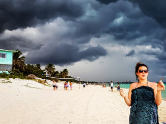 Cuba - Storm op komst op het strand van Varadero