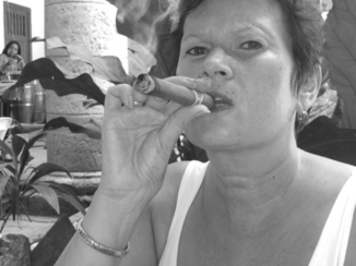 Havana - leren sigaar roken met rum en koffie