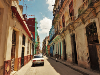 Havana - Een straat in Havana Vieja