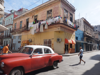 Havana - Een straat in Havana Centro