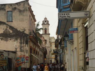 Havana - Straat waar Bodeguita del Medio aan is gelegen