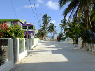 Caye Caulker - De hoofdstraat op Caye Caulker