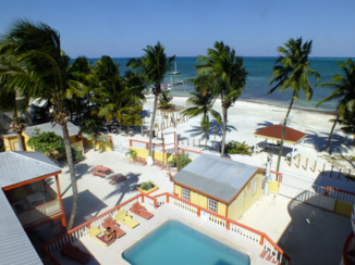 Caye Caulker - Uitzicht vanuit ons hotel